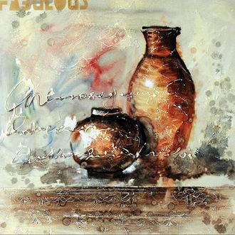 Textured Utensils oil painting